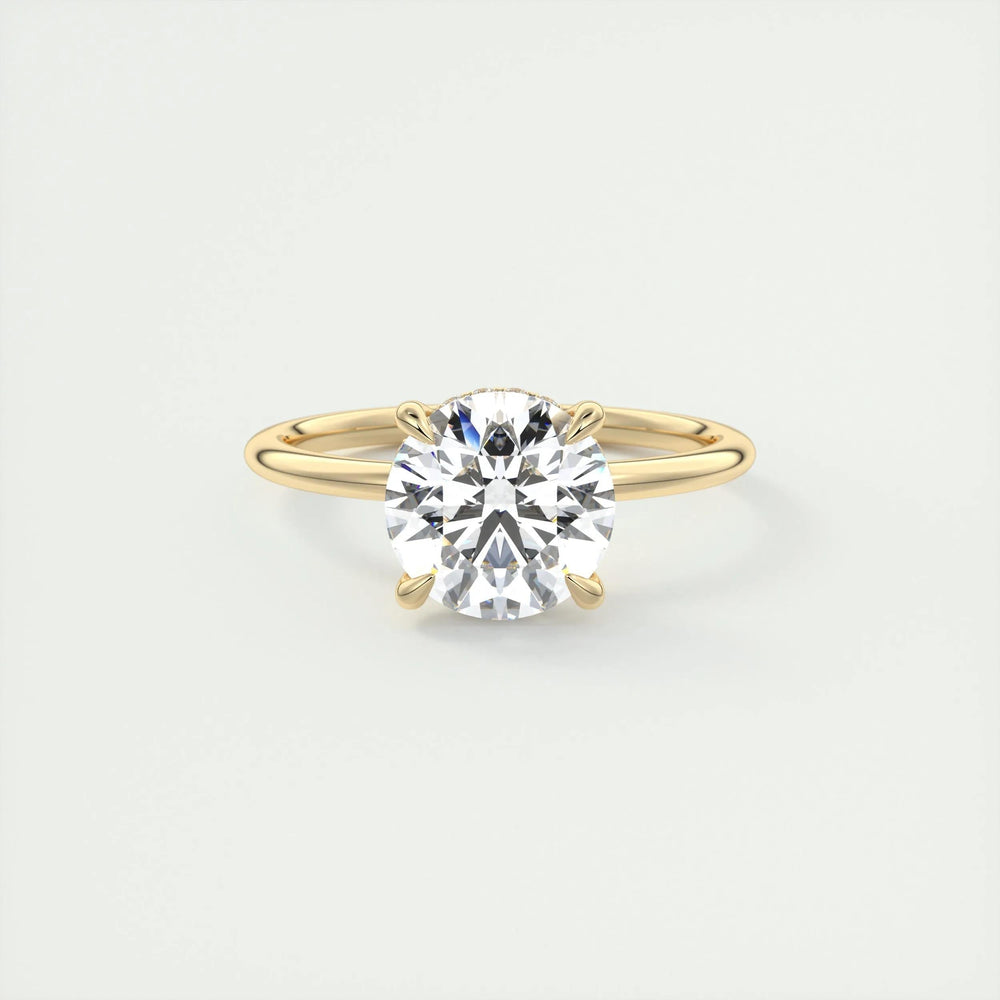 
                  
                    2.0 CT Round Solitaire Hidden Halo Moissanite Engagement Ring 8
                  
                