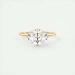 1.91 CT Oval Hidden Halo Moissanite Engagement Ring 7