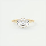 1.91 CT Oval Hidden Halo Moissanite Engagement Ring 7