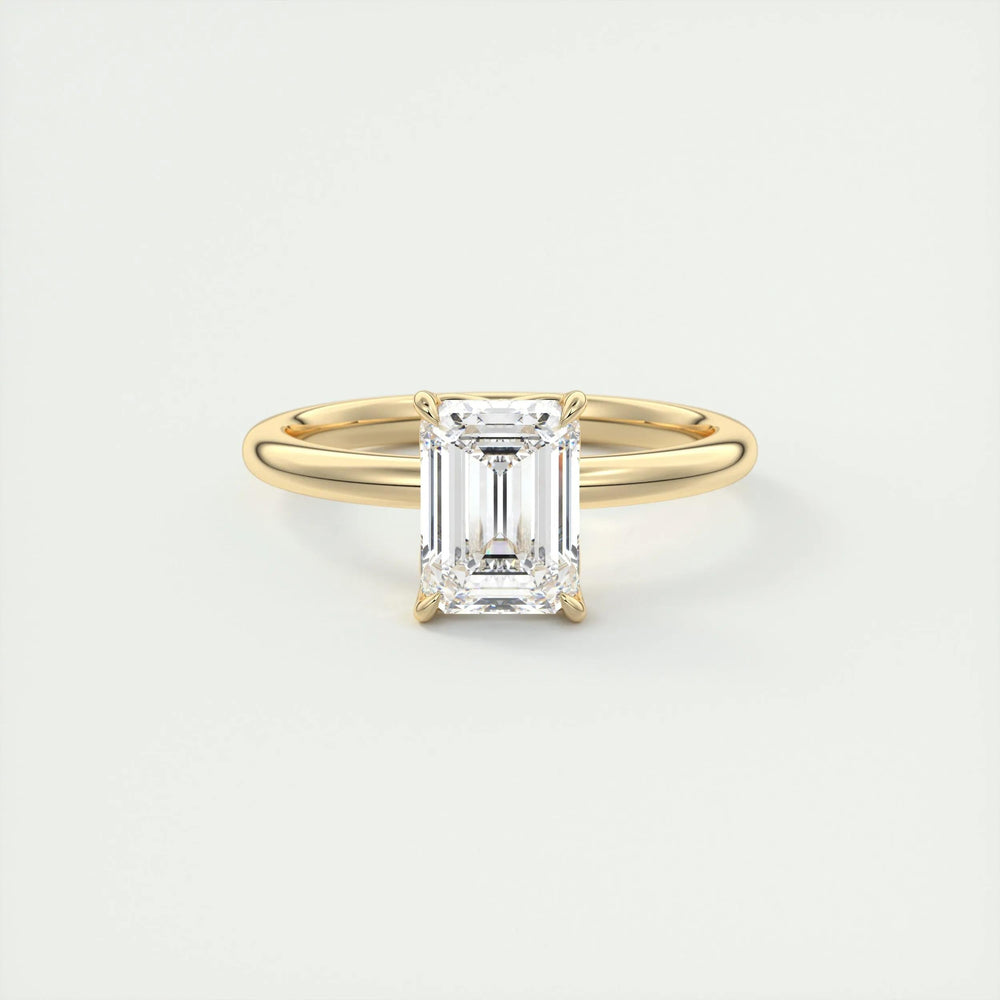 
                  
                    1.91 CT Emerald Cut Solitaire Moissanite Engagement Ring 8
                  
                