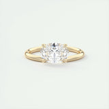 1.91 CT Oval Cut Solitaire Moissanite Engagement Ring 8