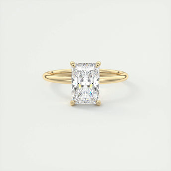 2.10 CT Radiant Cut Solitaire Moissanite Engagement Ring 8