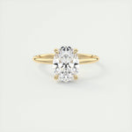 1.91 CT Oval Hidden Halo Moissanite Engagement Ring 9