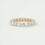 2.10 TCW Round Cut Full Eternity Moissanite Bridal Wedding Band 7