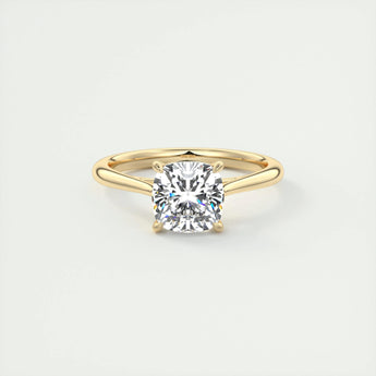 2.15 CT Cushion Cut Solitaire Moissanite Engagement Ring 8