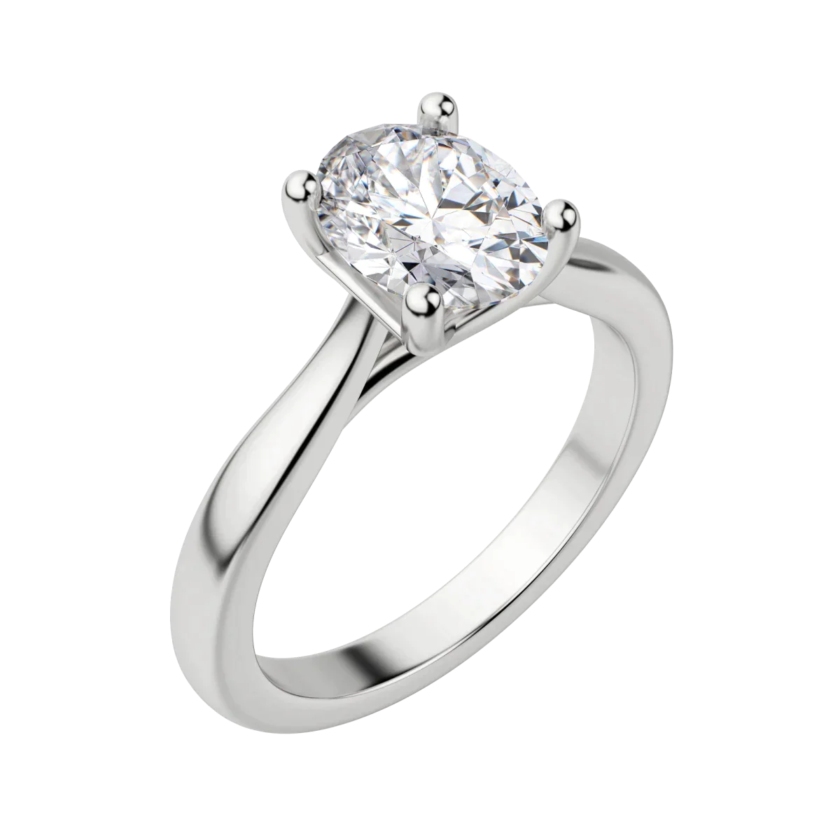 
                  
                    1.33 CT Oval Cut Solitaire Moissanite Engagement Ring 4
                  
                