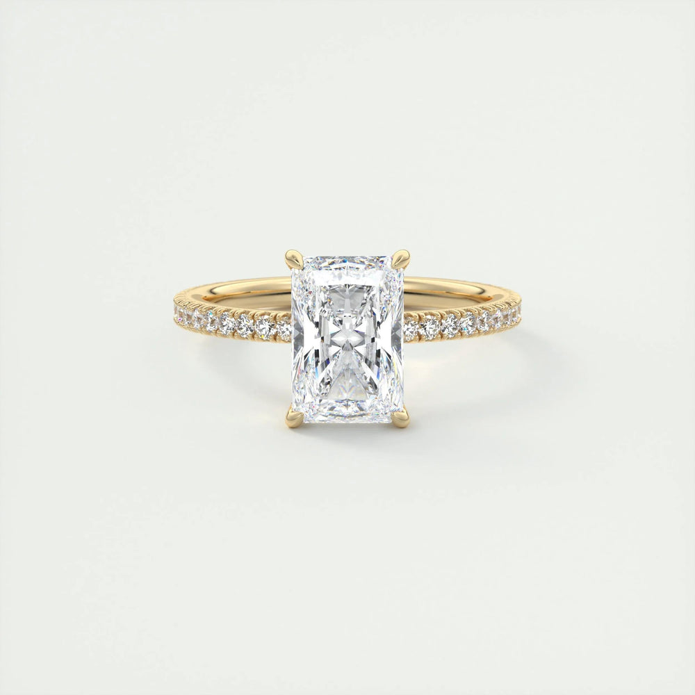 
                  
                    2.10 CT Radiant Solitaire Pave Moissanite Engagement Ring 9
                  
                