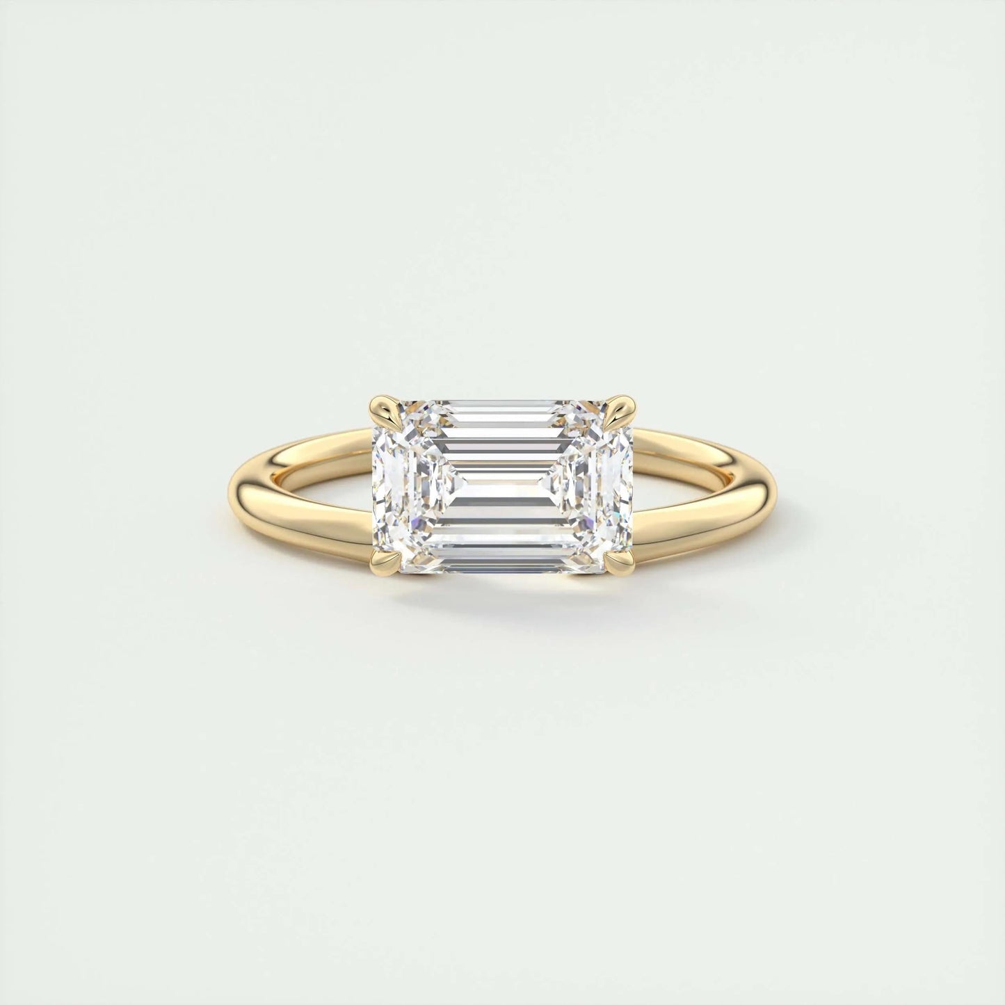 
                  
                    1.91 CT Emerald Cut Solitaire Moissanite Engagement Ring 8
                  
                