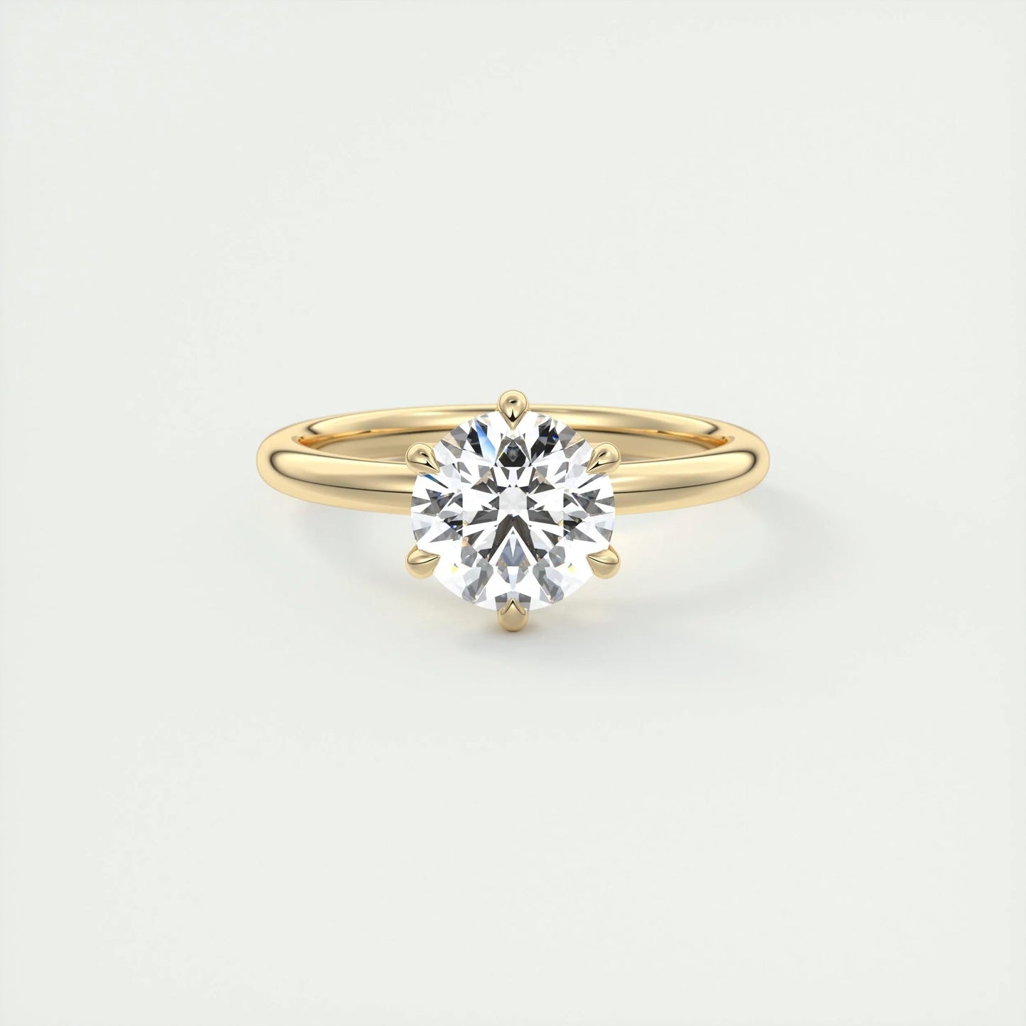 
                  
                    1.35 CT Round Cut Solitaire Moissanite Engagement Ring 8
                  
                