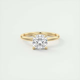 2.15 CT Cushion Cut Solitaire Moissanite Engagement Ring 8