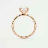 2.0 CT Round Hidden Halo Moissanite Engagement Ring 21