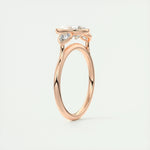 1.33 CT Pear Bezel 3 Stone Moissanite Engagement Ring 20