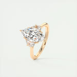 1.98 CT Marquise Cut Three Stone Moissanite Engagement Ring 15