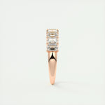 1.80 Emerald Cut Half Eternity Moissanite Bridal Wedding Band 13