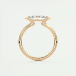 1.98 CT Marquise Half Bezel Solitaire Moissanite Engagement Ring 21