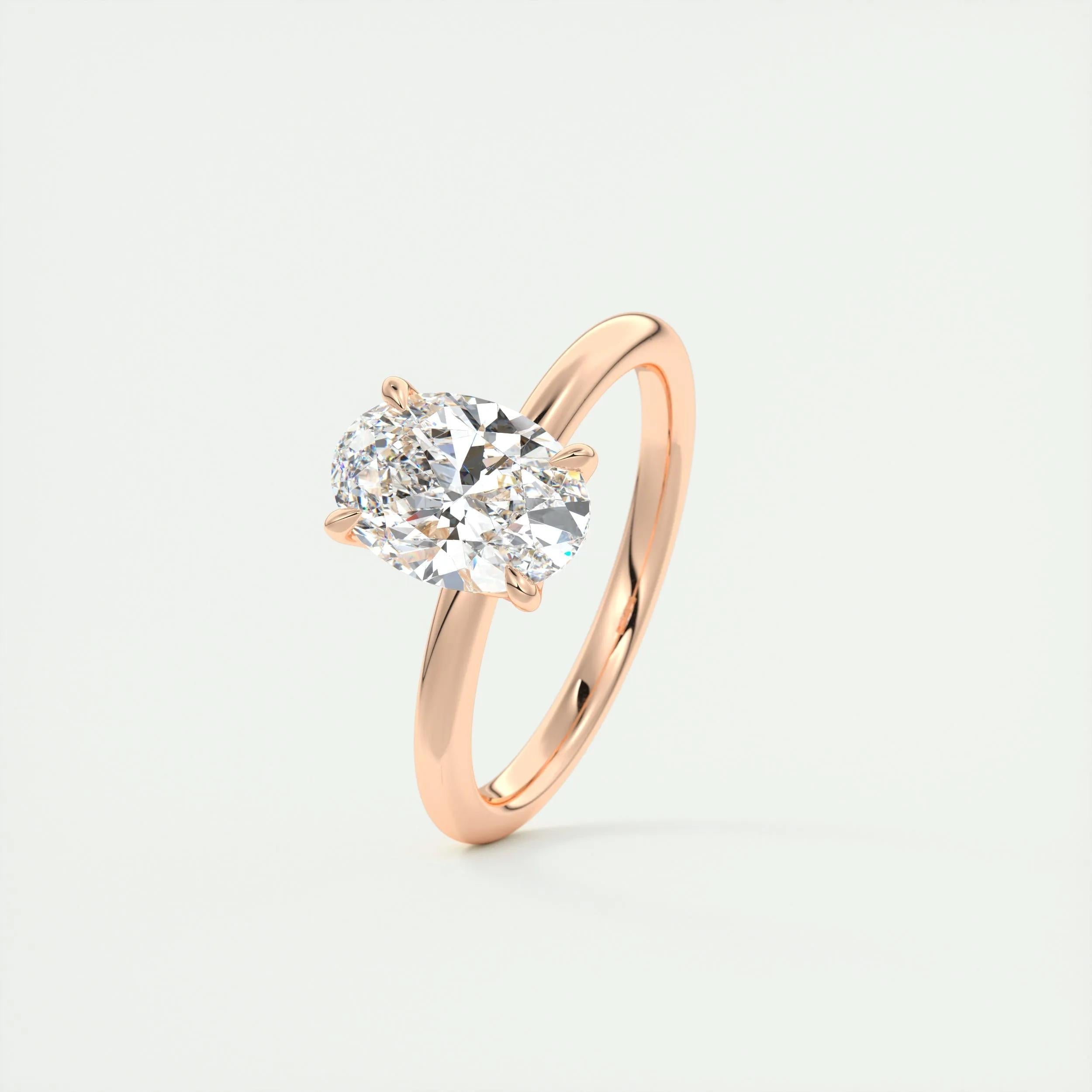 1.91 CT Oval Cut Solitaire Moissanite Engagement Ring 20