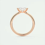 1.44 CT Trillion Cut Solitaire Moissanite Engagement Ring 21