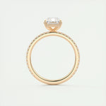 2.10 CT Radiant Cut Pave Style Moissanite Engagement Ring 22