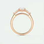 1.91 CT Oval Cut Three Stone Moissanite Engagement Ring 21