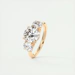 2.0 CT Round Cut Three Stone Moissanite Engagement Ring 18