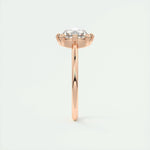 1.47 CT Round Rose Cut  Solitaire Double Prong Moissanite Engagement Ring 21