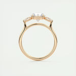 2.0 CT Round Cut Three Stone Moissanite Engagement Ring 22
