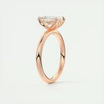 1.91 CT Emerald Cut Solitaire Moissanite Engagement Ring 20