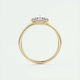 1.19 CT Round Rose Cut  Solitaire Moissanite Engagement Ring 14