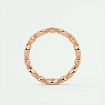 0.98 Marquise and Round Bezel Moissanite Bridal Wedding Band 15