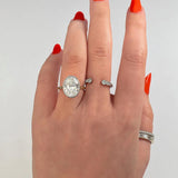 1.91 CT Oval Solitaire Bezel Moissanite Engagement Ring 23