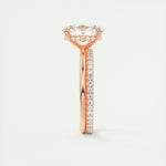 1.91 CT Oval Hidden Halo Moissanite Engagement Ring 20