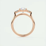1.91 CT Oval Cut Three Stone Moissanite Engagement Ring 22