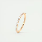 0.36 Round Cut Full Eternity Moissanite Bridal Wedding Band 10