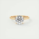 2.0 CT Round Cut Solitaire Moissanite Engagement Ring 15