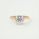 2.0 CT Round Cut Solitaire Moissanite Engagement Ring 15