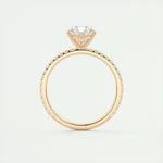 1.91 CT Oval Cut Pave Moissanite Engagement Ring 22