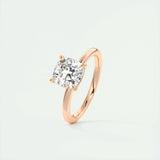 2.15 CT Cushion Cut Solitaire Moissanite Engagement Ring 18