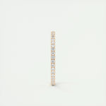 0.36 Round Cut Full Eternity Moissanite Bridal Wedding Band 12