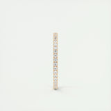 0.36 Round Cut Full Eternity Moissanite Bridal Wedding Band 12