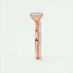 2.15 CT Cushion Cut Solitaire Moissanite Engagement Ring 19