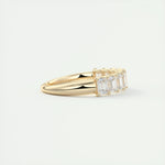 1.80 Emerald Cut Half Eternity Moissanite Bridal Wedding Band 12
