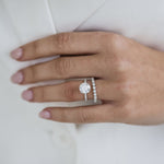 2.50 CT Round Cut Hidden Halo Moissanite Engagement Ring 7
