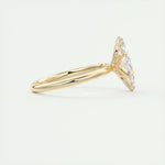 1.98 CT Marquise Cut Solitaire Moissanite Engagement Ring 9