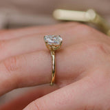 2.80 CT Cushion Solitaire Moissanite Engagement Ring 2