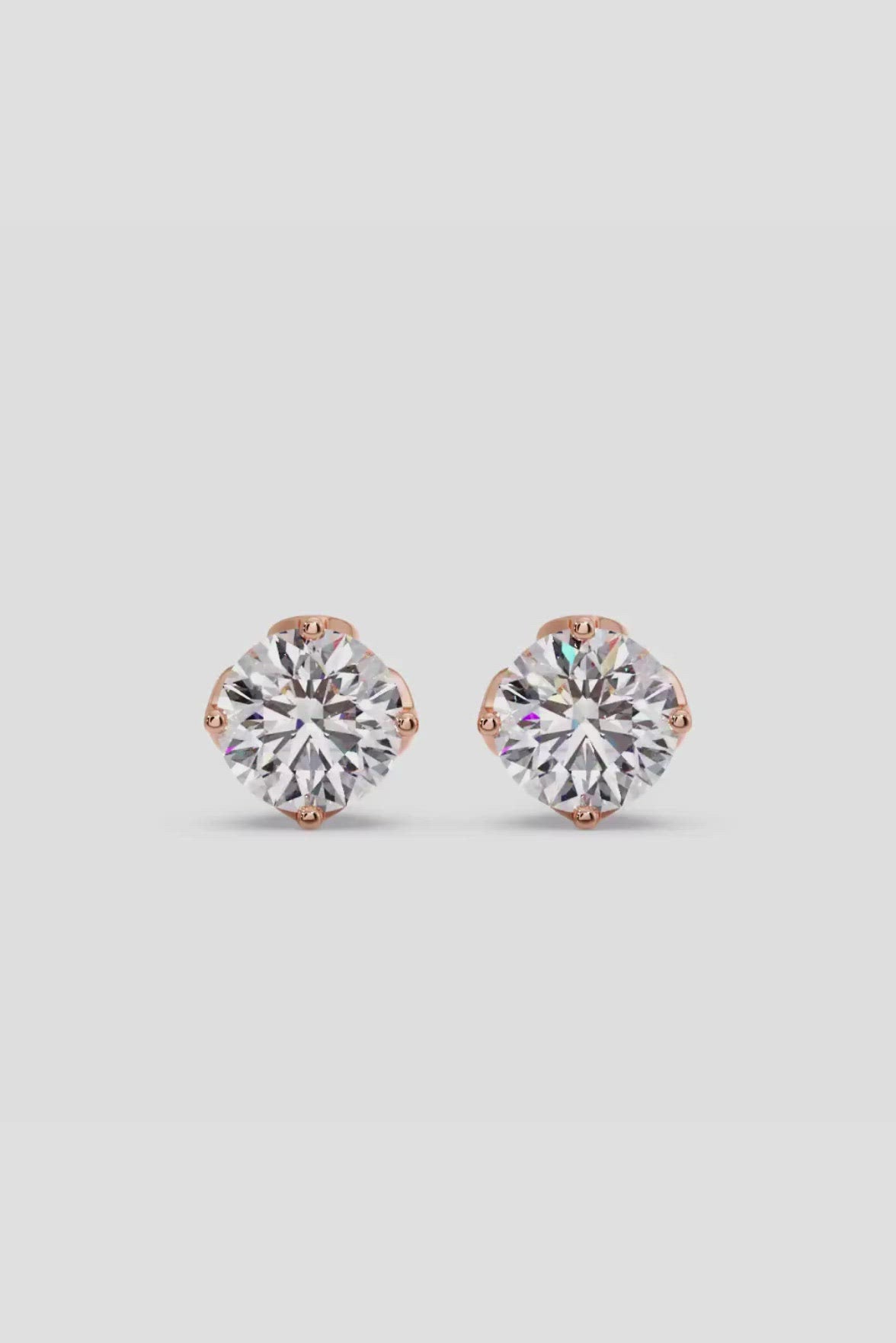 
                  
                    1.0 TCW Round Cut Moissanite Solitaire Stud Earrings 3
                  
                
