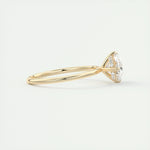 1.91 CT Oval Hidden Halo Moissanite Engagement Ring 8