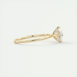 1.91 CT Oval Hidden Halo Moissanite Engagement Ring 8