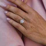 2.75 CT Round Solitaire Moissanite Engagement Ring 3