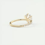 2.0 CT Round Cut Pave Moissanite Engagement Ring 10