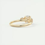 2.0 CT Round Cut Three Stone Moissanite Engagement Ring 9